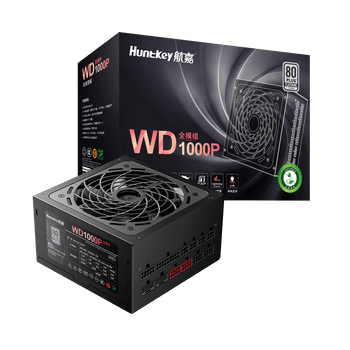 航嘉WD1000P全模组白金电源上架销售 4KV防雷+LCM漏电监测价格699元