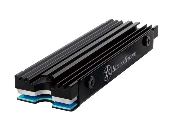 银欣SilverStone TP07 M.2 SSD散热套件发布 超薄铝合金三明治导热设计+完美适配PS5内置盘位