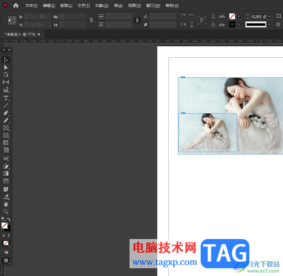 InDesign调节纸张大小不改变排版的教程