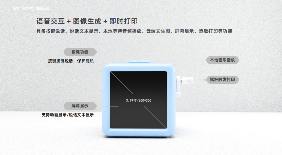 一台热敏打印机，能有多少种可能？来看看唯创知音AI文生图打印机的端云一体化突破！